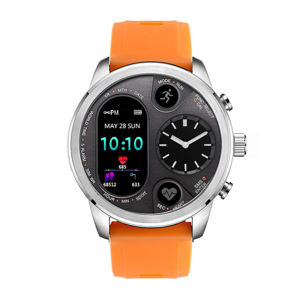 COLMI T3 спортивные гибридные Смарт-часы из нержавеющей стали фитнес-трекер IP68 Водонепроницаемый режим ожидания 15 дней полями умные часы - Цвет: Sport Smart watch