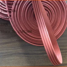 15 мм х 20 м 1500 Вт 220 в высокое качество гибкий силиконовый нагревательный элемент пояс для отслеживания тепла силиконовая резиновая труба нагреватель водонепроницаемый