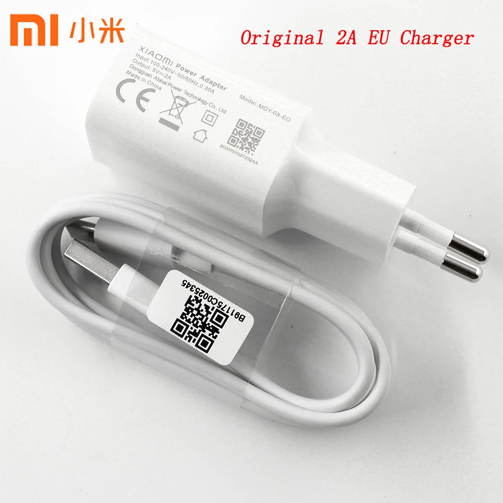 

Original XIAOMI USB Charger Adapter 5V 2A,Micro USB/Type C Data Cable For Mi A1 5 5s plus 6 Mix 2 Note 2 3 Redmi 4 4a 4x 5A Plus