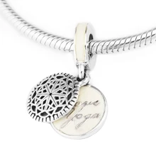 Аутентичные 925 пробы серебро True Йога Висячие подвески-талисманы для изготовления ювелирных изделий Подходит браслеты с подвесками продвижение