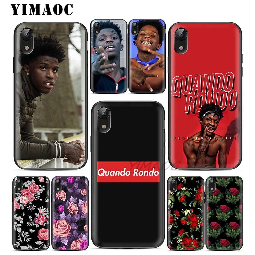 YIMAOC Quando Rondo Rapper Мягкий ТПУ Черный силиконовый чехол для iPhone X или 10 8 7 6S Plus 5 5S SE Xr Xs Max