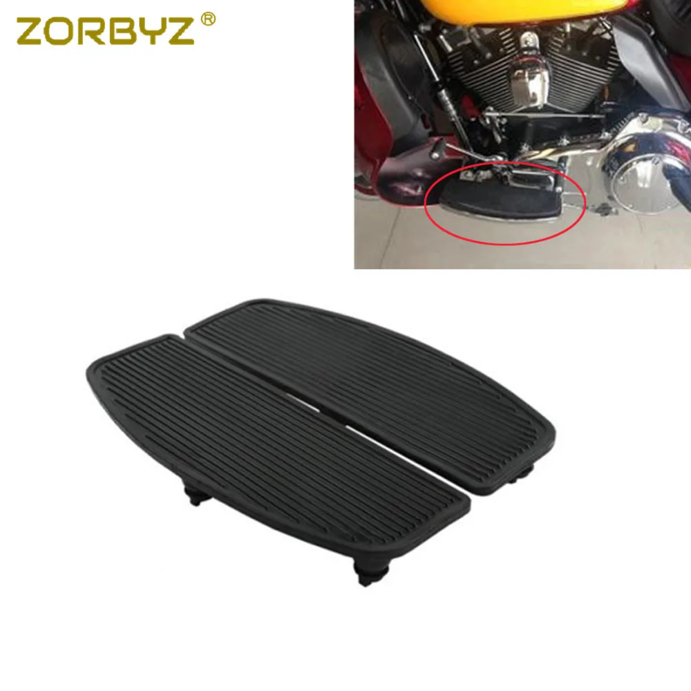 ZORBYZ Motorcycle Footrest Front Rubber Rider Insert Footboards Footpeg