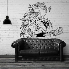 Dragon Ball Сунь Укун виниловые наклейки на стены Стикеры s украшения дома гостиной спальня Искусство панно съемные настенные Стикеры N205