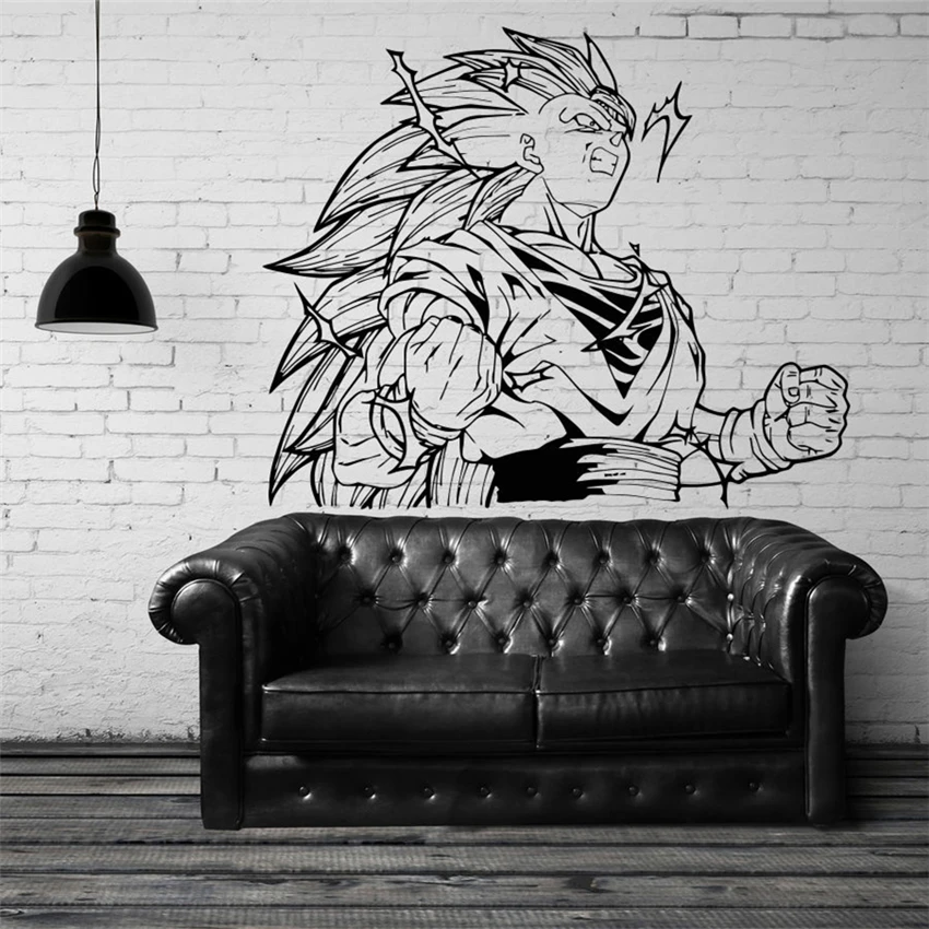

Dragon Ball Sun Wukong vinyl wall decals stickers home decoration living room bedroom art murals detachable Wall Sticker N205