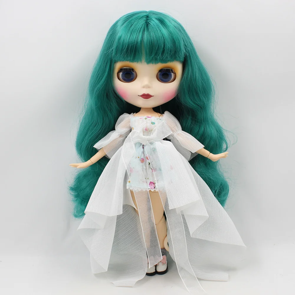 

nude Blyth doll Joint Body Green Curly Hair 30cm fashion doll DIY makeup bjd blyth dolls for sale