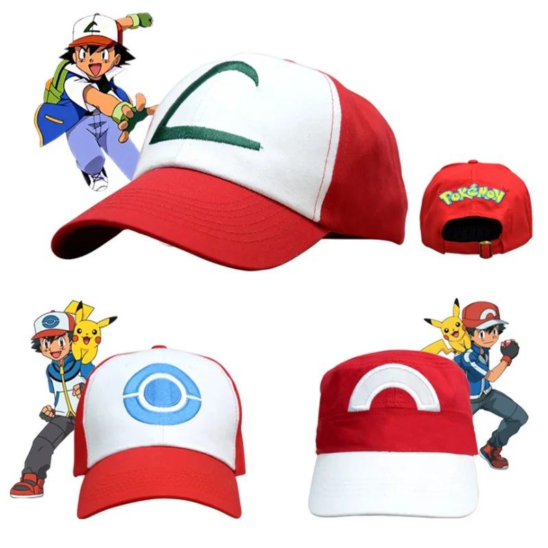 

Anime Pokemon Cap Pocket Monster Costumes Hats Halloween Party Cosplay Props
