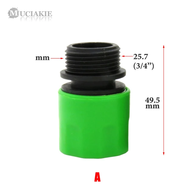 Muciakie 1Pc Férfi Nőstény Tömlőcsatlakozó A Gyors Adaptertől 3/4 ' Tömlőszál -Csatlakozó Kert Kapcsoló Öntözés - Image 2