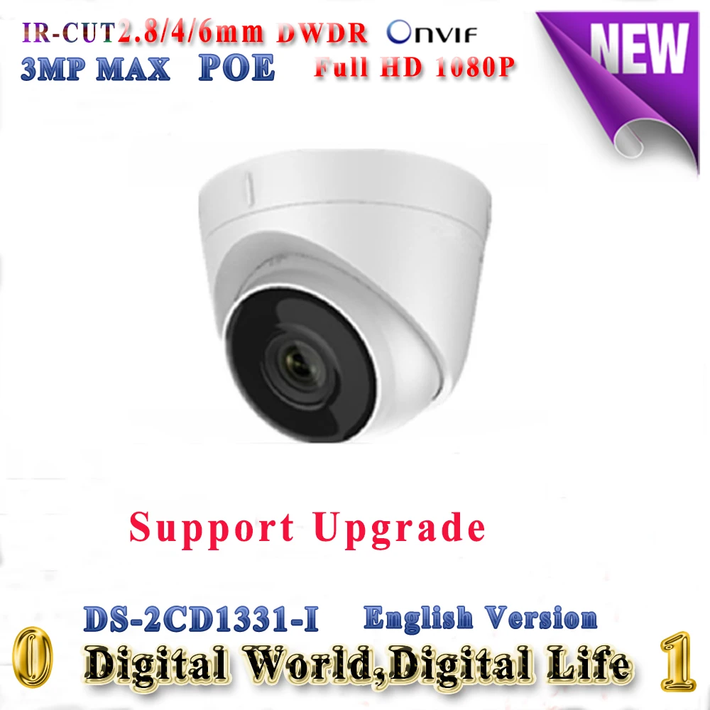 

DS-2CD1331-I 3MP hikvision ip camera poe 1080P ip cameras outdoor waterproof IP66 security network Video Surveilance camera cctv