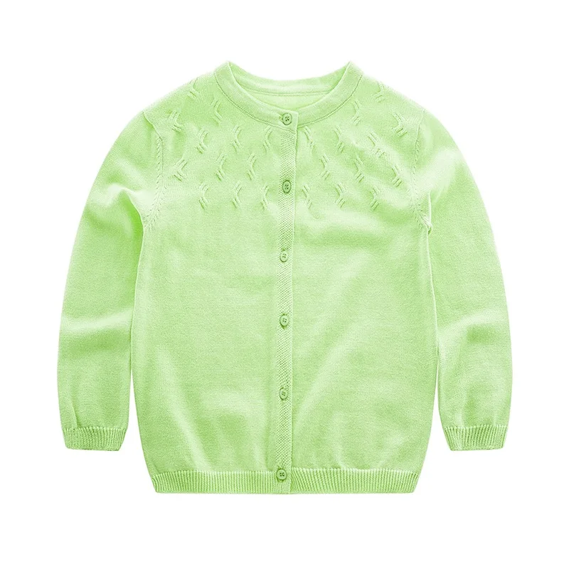 Candy Color Baby Girls Sweater Cotton Soft  Kids Cardigan Long Sleeve O Neck Cardigan SweatShirt For Girls Baby Girls Clothing (6)