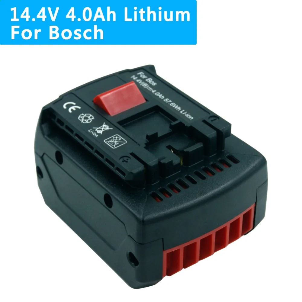 

New Replacement Battery 14.4V 4.0Ah Lithium Rechargeable Battery for Bosch Power Tool BAT607 BAT614 BAT607G 2607336318