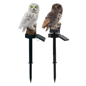 

LED Garden Lights Solar Night Lights Owl Shape Lawn Lamp for Pathway Yard new