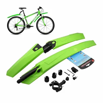 

New Bicycle Fenders Mudguard Front Rear Mountain Bike Fenders Set plastic Quick Release