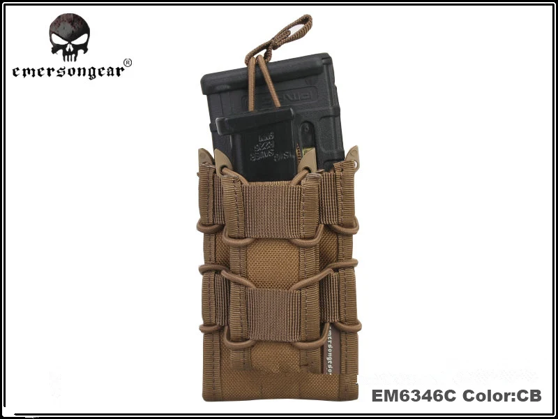EMERSONGEAR двухэтажный подсумок Airsoft Mag Чехлы Военная Униформа Emerson сумка Камуфляж Молл Чехол для кружек Койот коричневый, черный