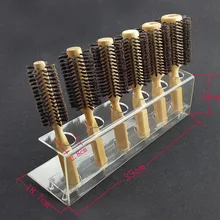 Щетка для волос Демонстрационный стеллаж акриловая щетка для волос Дисплей полки щетка для волос полка-Витрина Стенд аксессуары для волос GIC-HA635