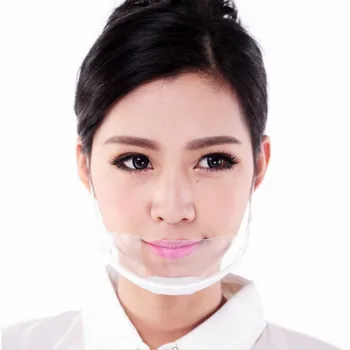 

10pcs/Set Health Care Tool Transparent Masks Permanent Anti Fog Catering Food Hotel Plastic Kitchen Restaurant Masks