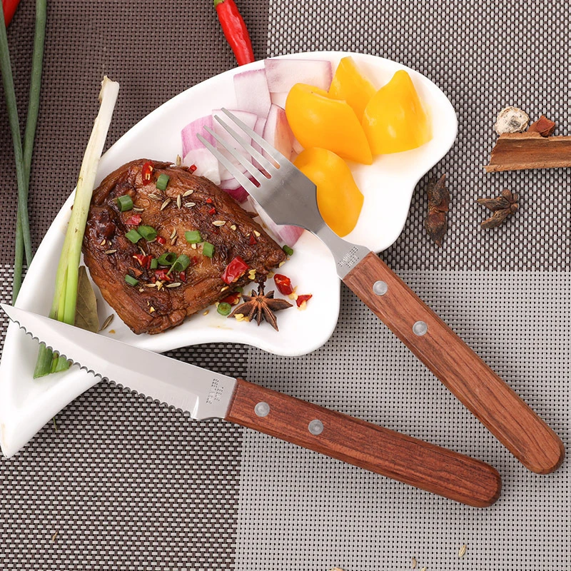Wood cutlery set  (7)
