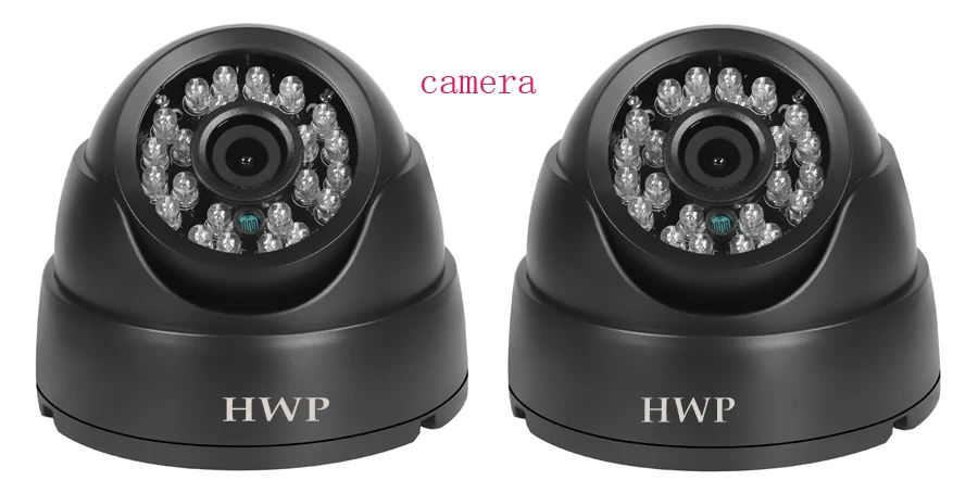

Two IP camera indoor dome security camera full 720 p hd IP cameras infrared cut filter 24 infrared leds ONVIF motion detection R