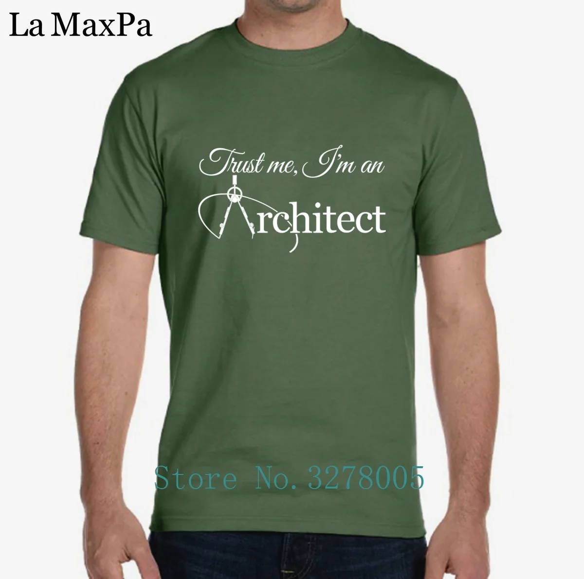 Футболка на заказ повседневная одежда Trust Me I'm An Architect Мужская футболка Kawaii 100%