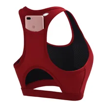 Mermaid Curve женский спортивный бюстгальтер с задним карманом с отверстием для наушников, бюстгальтер для бега с подкладкой, спортивный бюстгальтер для фитнеса и йоги