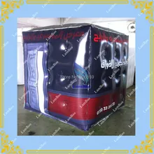 2 м надувной куб, гелий куб шар, шар надувной рекламы с 4-х сторон цифровая печать логотипа/DHL