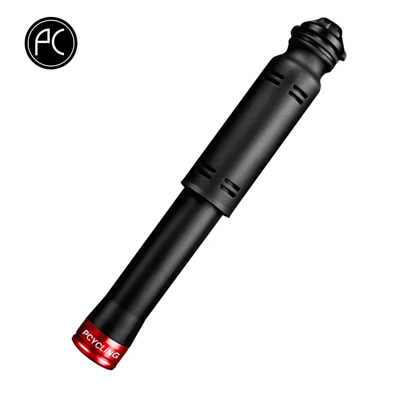 

PCycling Mini Bicycle Pump Portable Cycling Hand Air Pump Ball Tire Inflator MTB Road Bike Extension Tube Pump 110PSI For AV/FV