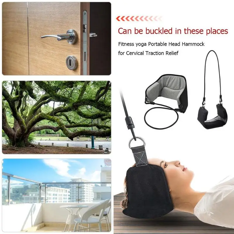 Portable Head Neck Traction Massage Pain Relief Anti Fatigue Sling Devices