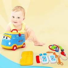 Доктор игрушки Дети ролевые игры дом Bauble ребенок медицинский комплект автобус Классические игрушки Моделирование медицина для мальчиков девочек TY0185