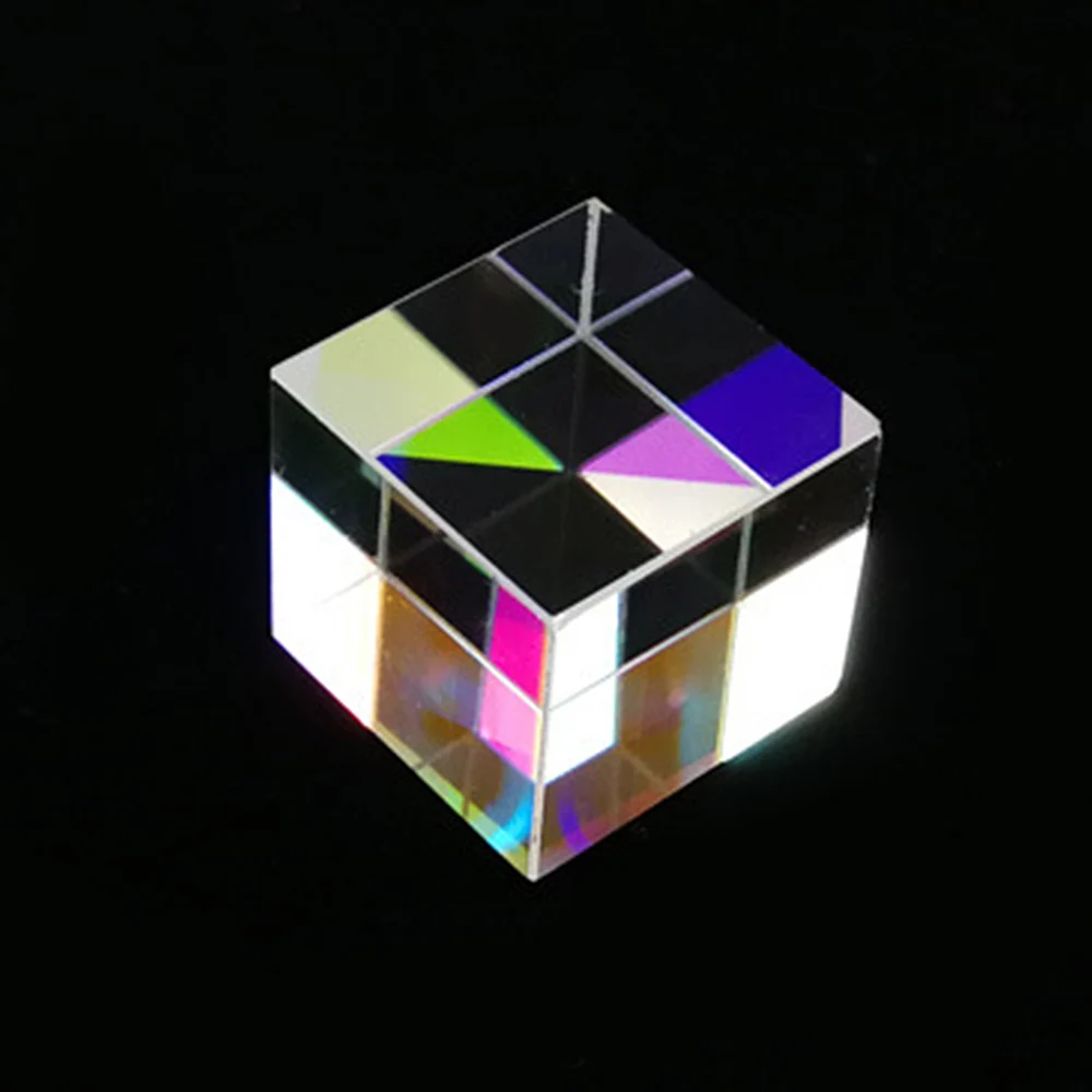 Шестигранный X Cube яркий светильник витражное стекло призма разделяющая призму