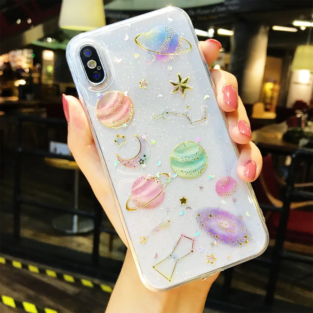 Mobile Accessories Cellphone Protective Sleeve Phone Case Glitter Powder Pattern Anti-scratch TPU For IPhoneX 7 8 7Plus 8plus Mobile Accessories Cellphone Protective Sleeve Phone Case Glitter Powder Pattern Anti-scratch TPU For IPhoneX 7 8 7Plus 8plus
