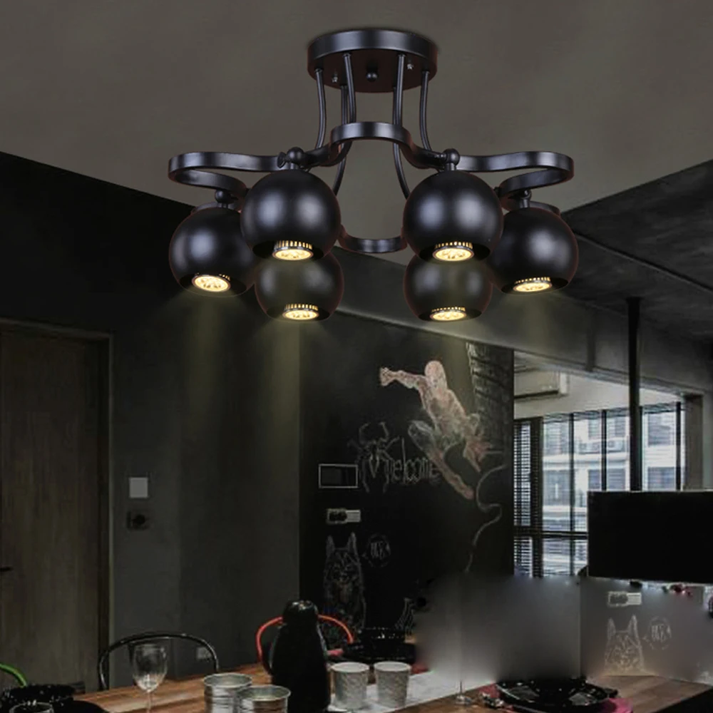 baratas LED Sótão Ferro Rotativo Lâmpada LED. CONDUZIU a Luz. Luzes de Teto Teto Light. LED. Lâmpada Do Teto Para Loja de Bar Restaurante