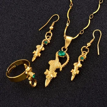 

Anniyo Gold Color PNG Traditional Ornament Papua New Guinea Ethnic Necklace Earrings Ring Jewelry Sets #090106R