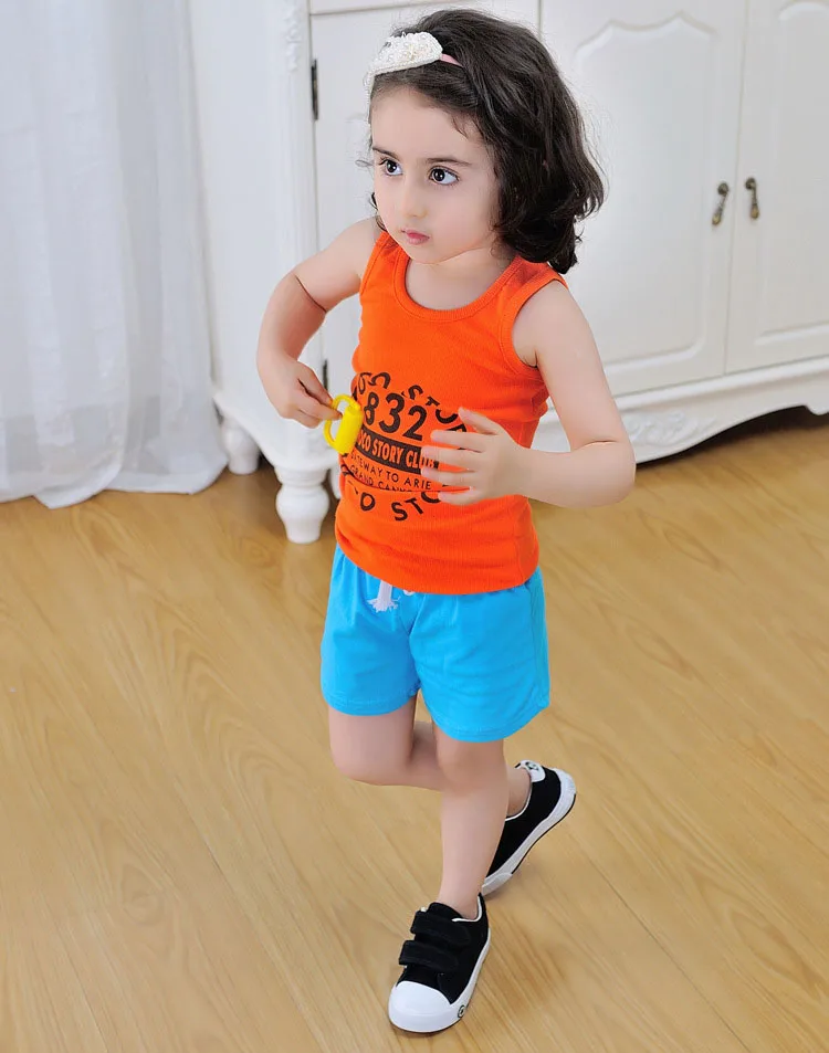 Oklady Hot Sale Summer Kids Cotton Shorts Boys Girls Shorts Cotton Candy Clothing Brand Shorts -4463