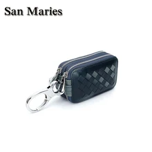 Сумки San maries ключи женские кошельки Брелок для ключей для мужчин Организатор ключей экономки Для женщин брелок чехлы чехол на двойной молнии Чехол кошелек