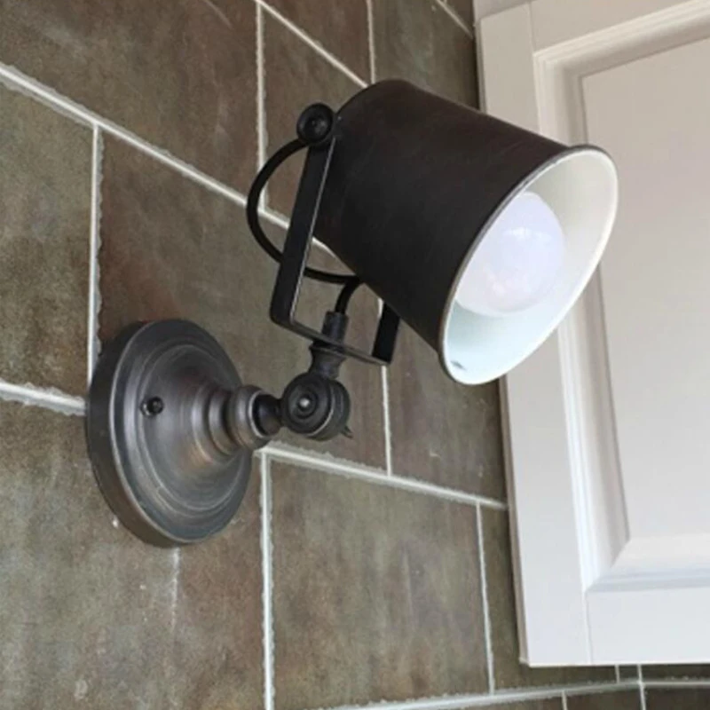 American Village Wall Lamp For Bedroom Living Room Industry Coffee Wall Light E27 220V Can Adjust Luminaire Retro Apliques Pared American Village Wall Lamp For Bedroom Living Room Industry Coffee Wall Light E27 220V Can Adjust Luminaire Retro Apliques Pared