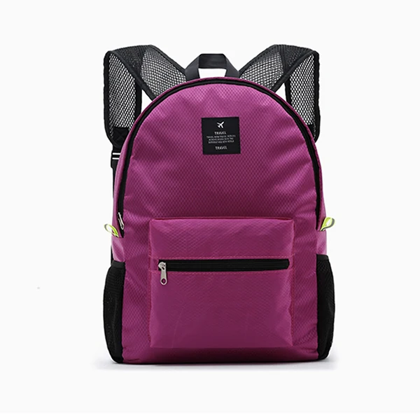 Мужской нейлоновый рюкзак для колледжа, студентов, школы, женский рюкзак, сумки для подростков, Модный повседневный рюкзак для путешествий - Цвет: rose red