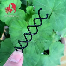 Металлическая спиральная завивка волос Заколки Зажимы 45 шт./лот спиральная заколка Черные Аксессуары для волос пластины сделанные инструменты Свадебные украшения