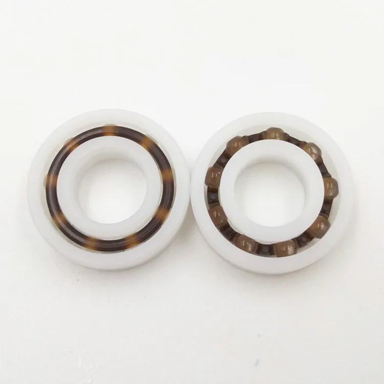 2 PCS Plastic Bearing POM 624 Glass Balls 4x13x5 Ball Bearings