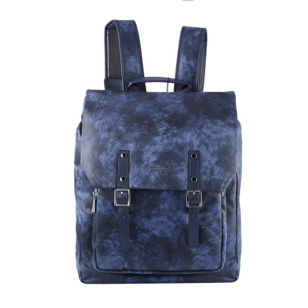 

Plover Korean Style Wear-resistant PU Leather Backpacks Casual School Bag with Magnet Buckle Cover Unisex GD3699-L