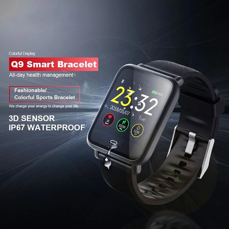 Мужские и женские Смарт-часы водонепроницаемые спортивные с монитором сердечного ритма функции кровяного давления Смарт-часы браслет для Android/IOS