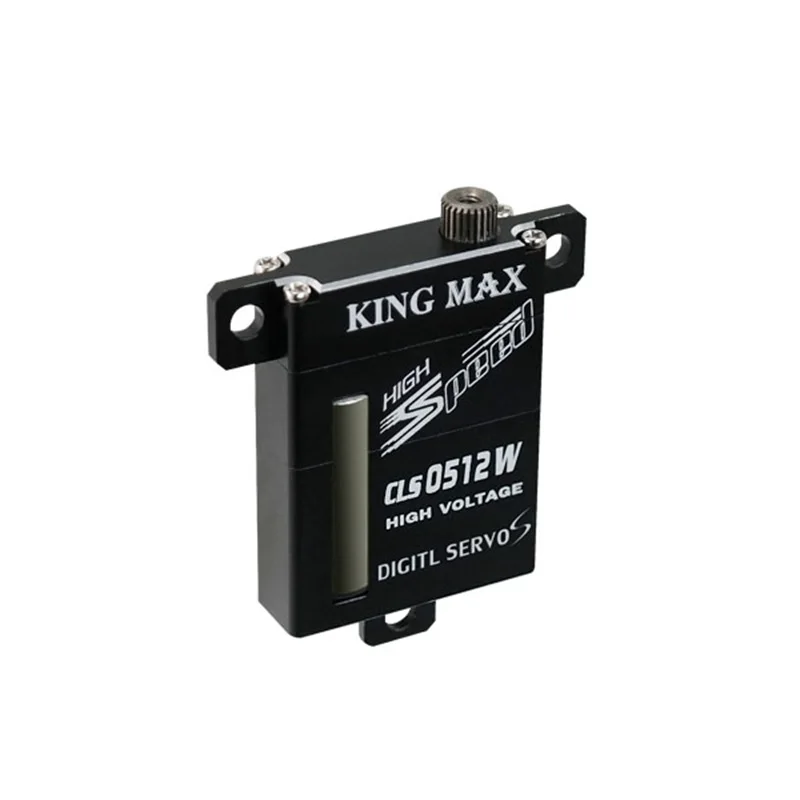 

KINGMAX CLS0512W 21g 6.0kg.cm digital metal gear wing servo 8mm thin full CNC aluminum case for RC airplanes