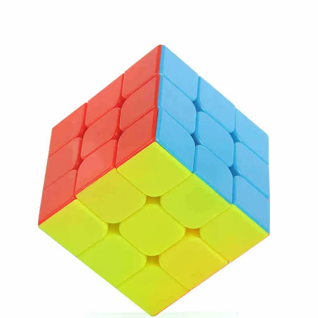 Трехслойный магический куб 3x3x3 профессиональный соревнования скорость Cubo не наклейки головоломка волшебный куб крутая игрушка с таймером - Цвет: 1
