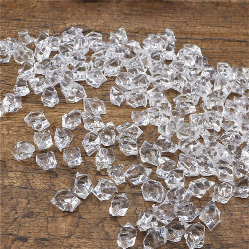 

Sale 10 Packs About 1000 Pieces Acrylic Ice Crystals Ice Chips Stones Clear for Scatters Vase Fillers Marbles Transparent Decor