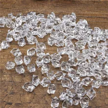 Sale 10 Packs About 1000 Pieces Acrylic Ice Crystals Ice Chips Stones Clear for Scatters Vase Fillers Marbles Transparent Decor liquid marbles