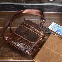 Chu JJ Лидер продаж мужская коровья кожа нагрудные сумки ретро Мужская Наплечная Сумка, кожа под крокодила мужская сумка