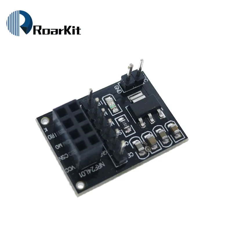 Плата адаптера розетки Whelesale 8Pin NRF24L01 + беспроводной модуль 51 приемопередатчика
