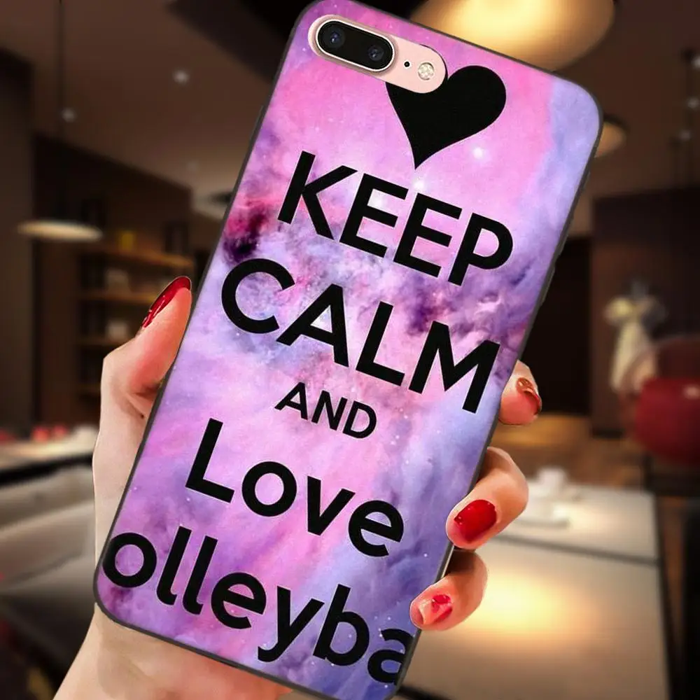С надписью Keep Calm And люблю волейбол для Galaxy C5 C7 J1 J2 J3 J330 J5 J6 J7 J730 2017 Ace Core Duo Max Мини плюс
