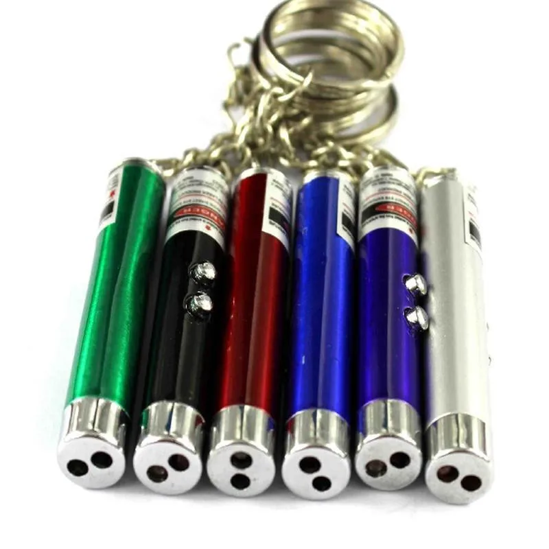 New 2 IN 1 MULTIFUNCTION MONO LASER TORCH LIGHT POINTER UV LED