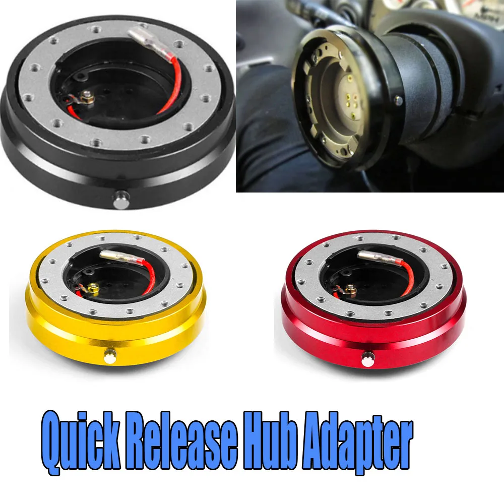 

Universal Car Quick Release Anti Theft Car Alarm Lock Removable Steering Wheel Quick Release Hub Adapter Snap Off Boss Kit
