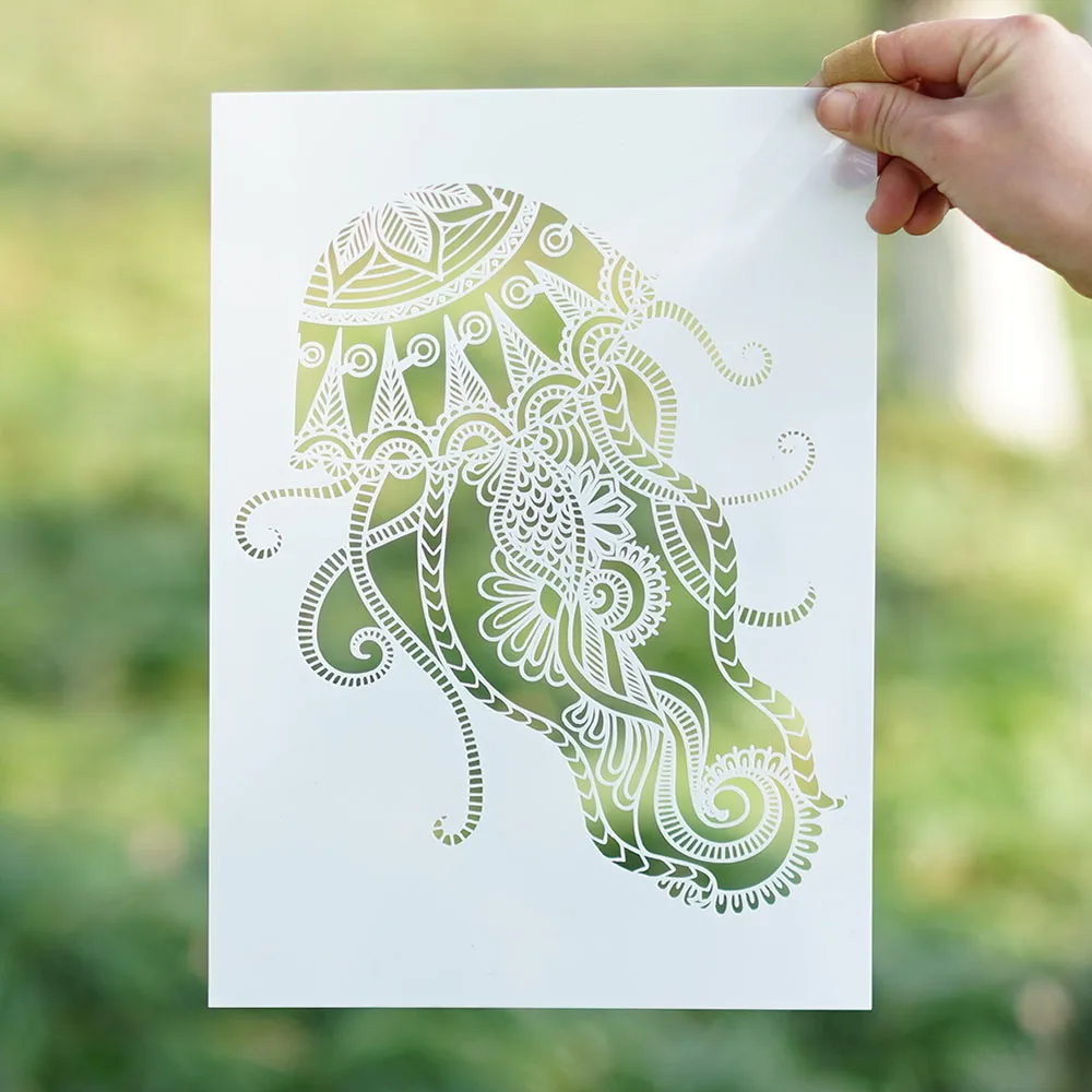 Jellyfish Mandala Svg For Crafters - Free Layered SVG Files - Download Jellyfish Mandala Svg For ...