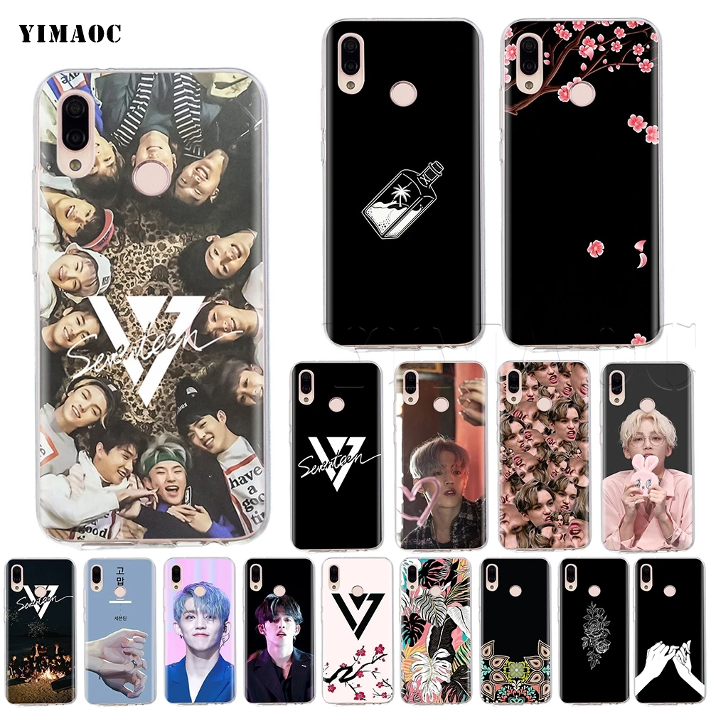 

YIMAOC S Coups Seventeen jeonghan Silicone Case for Huawei Honor Y7 Y9 8C P smart prime 2018 2019